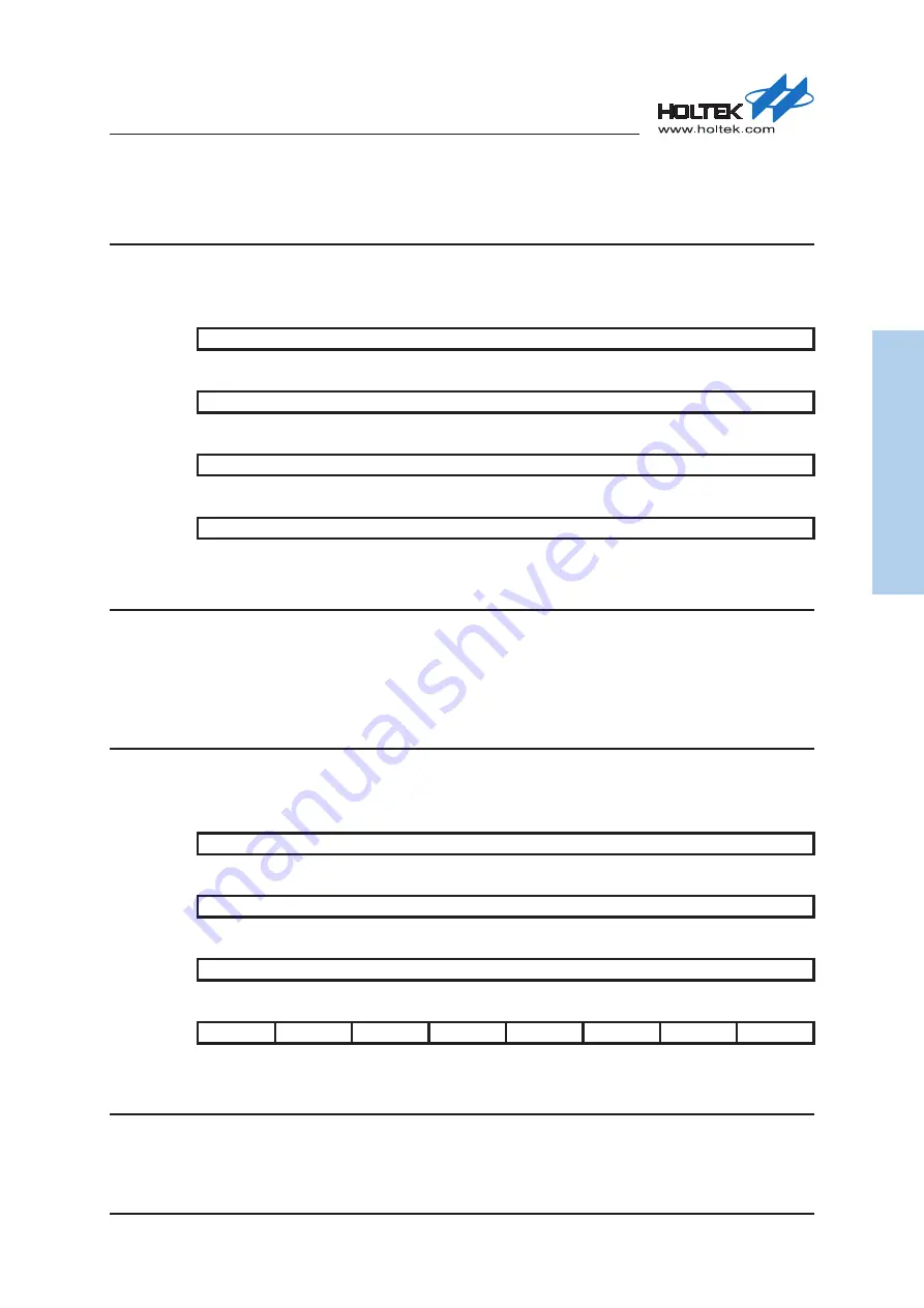 Holtek HT32F50231 User Manual Download Page 138