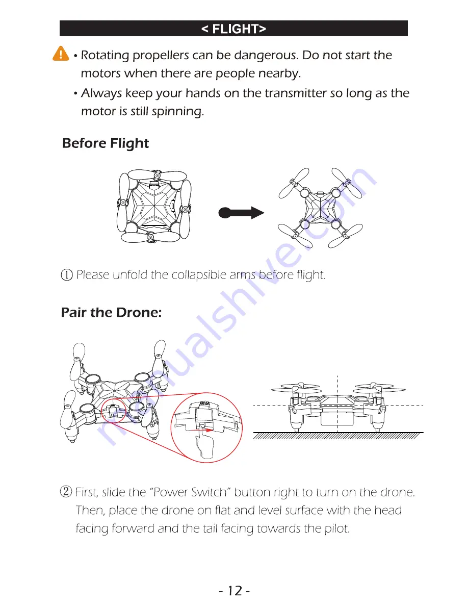 Holy Stone HS190 Instructions For Use Manual Download Page 14