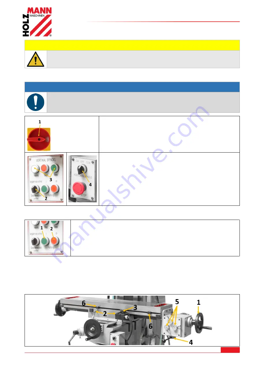 HOLZMANN MASCHINEN BF500D Operating Manual Download Page 25