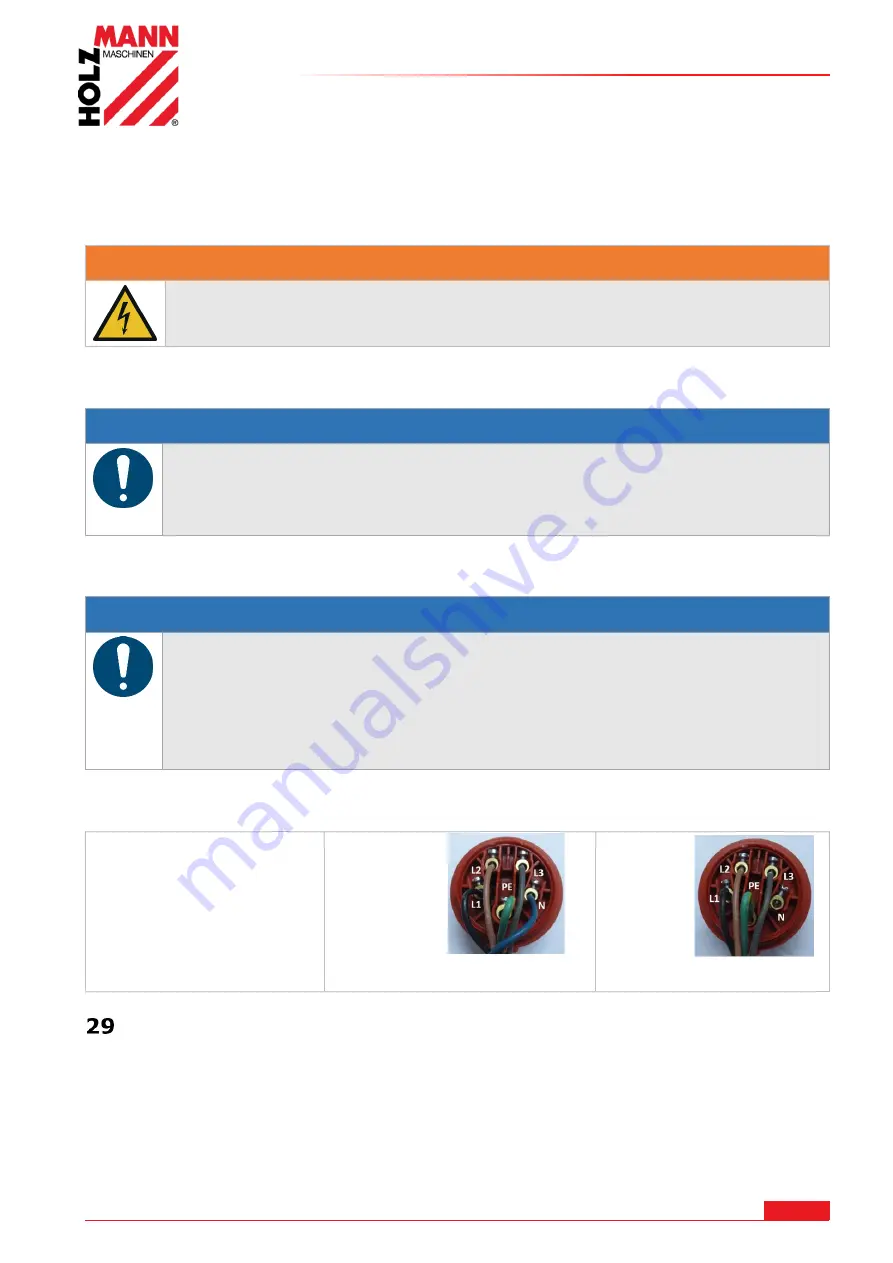 HOLZMANN MASCHINEN BF500D Operating Manual Download Page 70