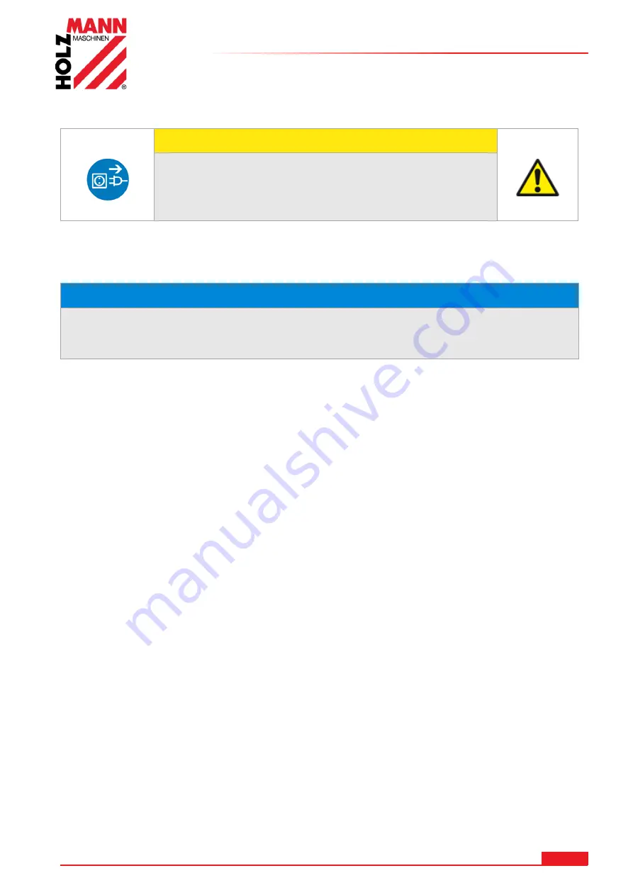 HOLZMANN MASCHINEN BS 115 User Manual Download Page 57