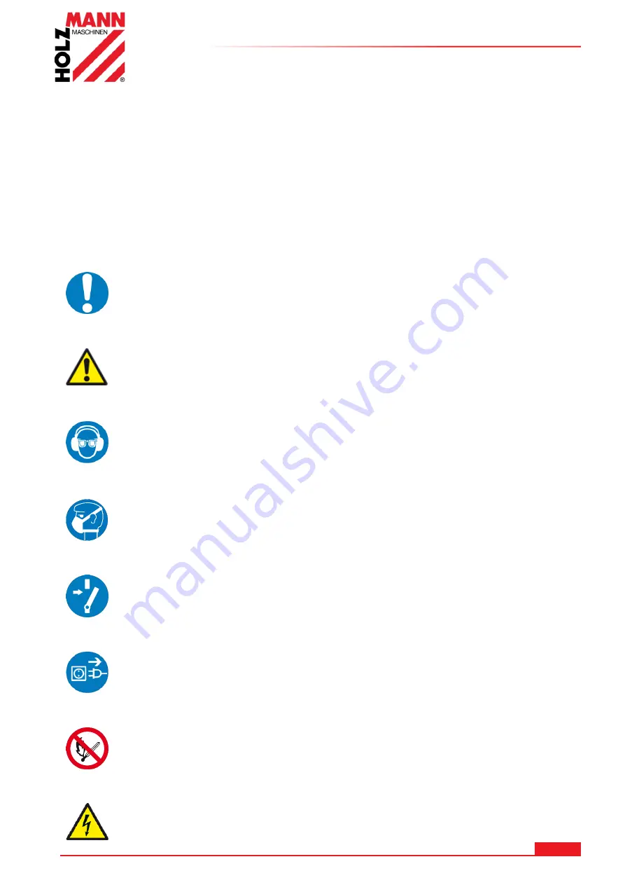 HOLZMANN MASCHINEN BT 46 User Manual Download Page 16