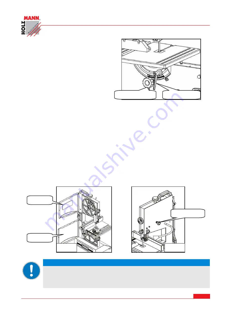 HOLZMANN MASCHINEN HBS 230HQ Operating Instructions Manual Download Page 36