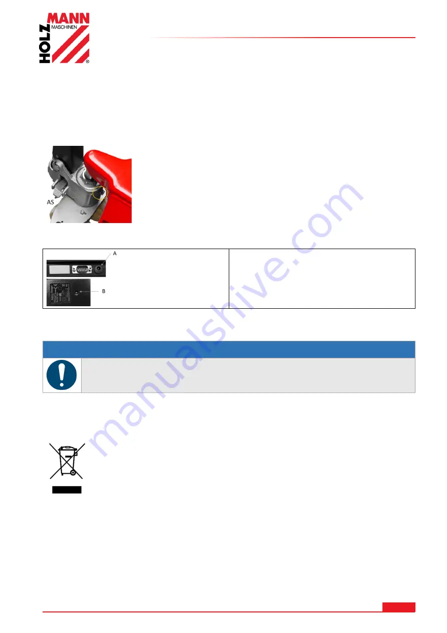 HOLZMANN MASCHINEN HUB25KG User Manual Download Page 22