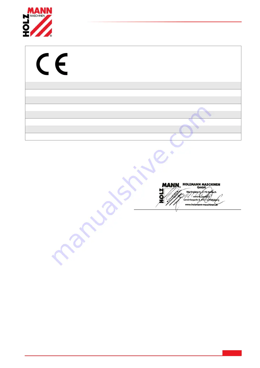 HOLZMANN MASCHINEN HUB25KG User Manual Download Page 27