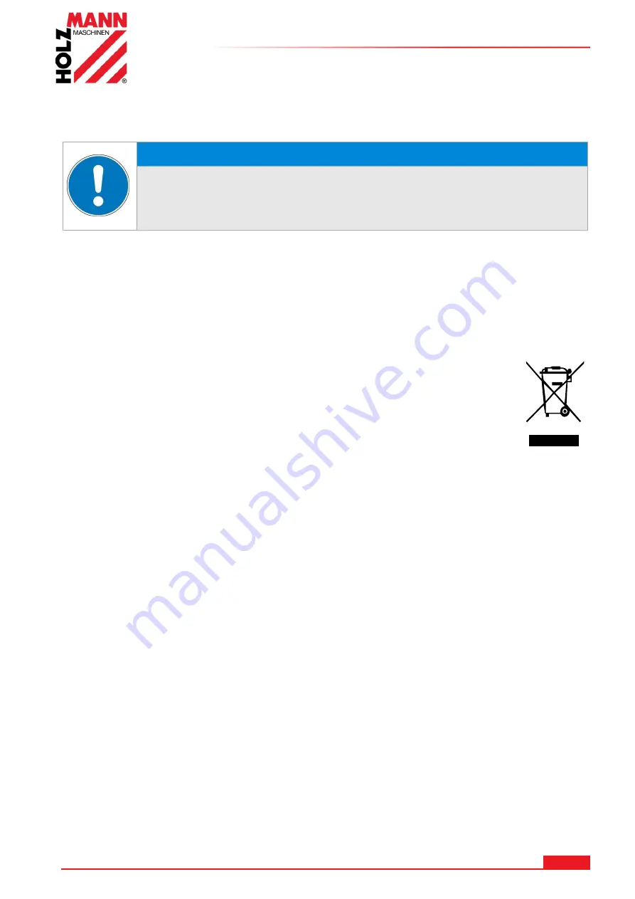 HOLZMANN MASCHINEN OBF 1200 User Manual Download Page 25