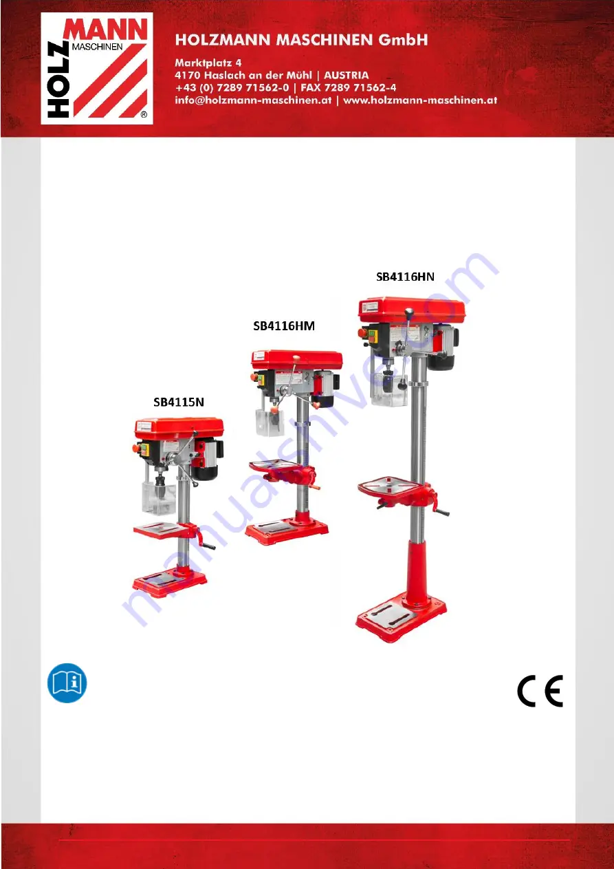 HOLZMANN MASCHINEN SB4115N User Manual Download Page 1