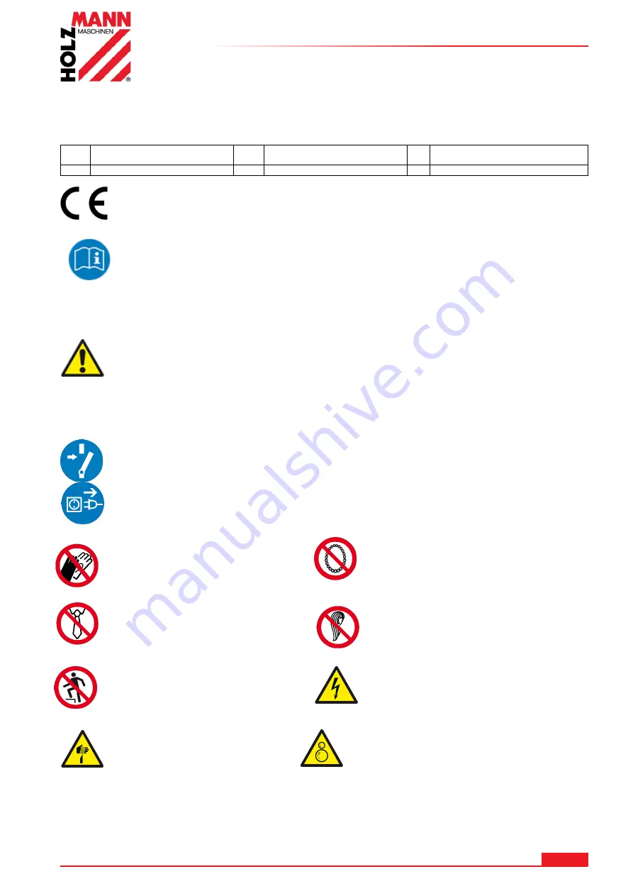 HOLZMANN MASCHINEN SB4115N User Manual Download Page 6