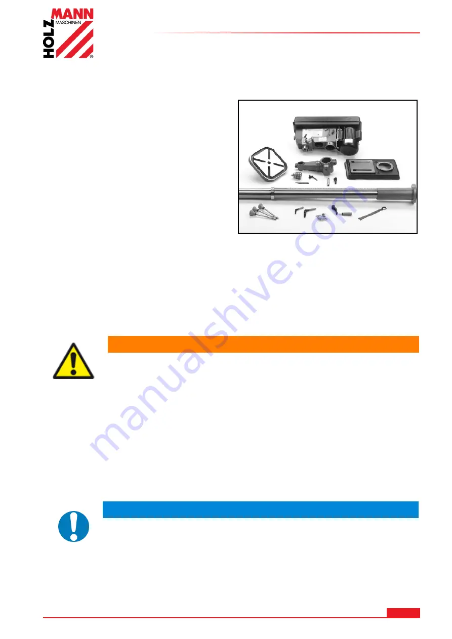 HOLZMANN MASCHINEN SB4115N User Manual Download Page 15