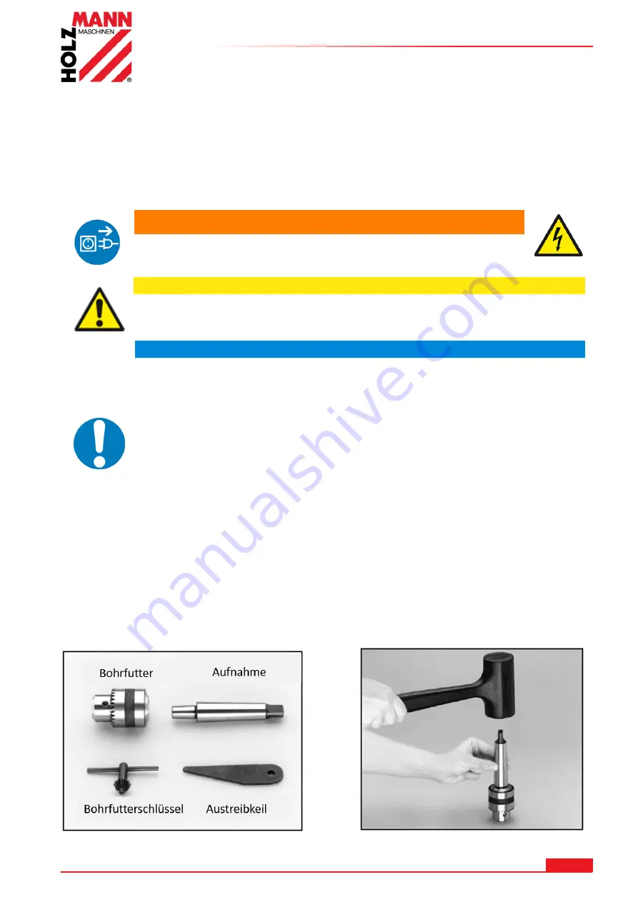 HOLZMANN MASCHINEN SB4115N User Manual Download Page 18