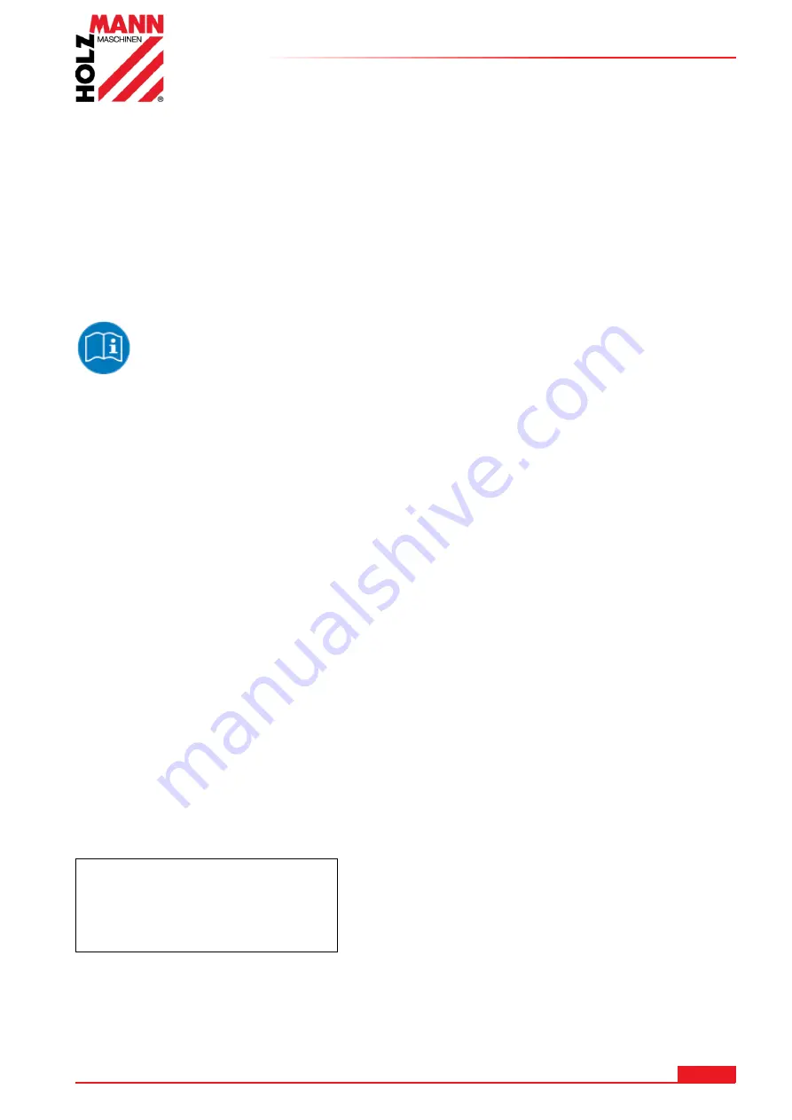 HOLZMANN MASCHINEN SB4115N User Manual Download Page 35