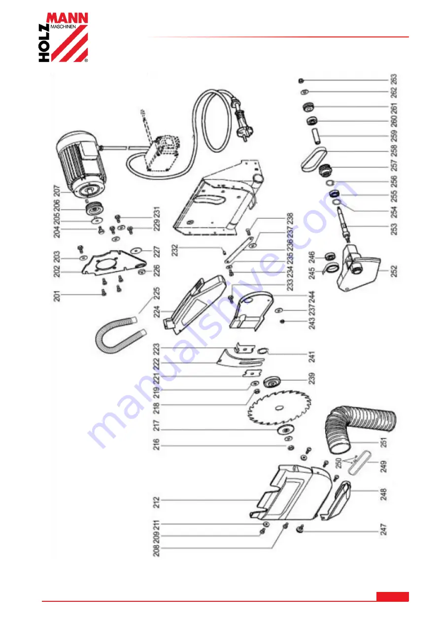 HOLZMANN MASCHINEN TS 250F User Manual Download Page 151