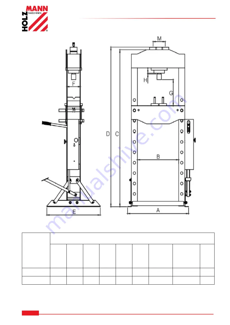 HOLZMANN MASCHINEN WP 20PLUS Скачать руководство пользователя страница 6