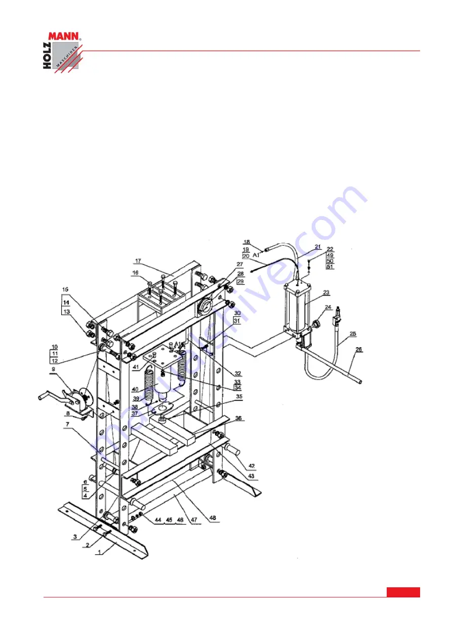 HOLZMANN MASCHINEN WP 45H Operation Manual Download Page 7