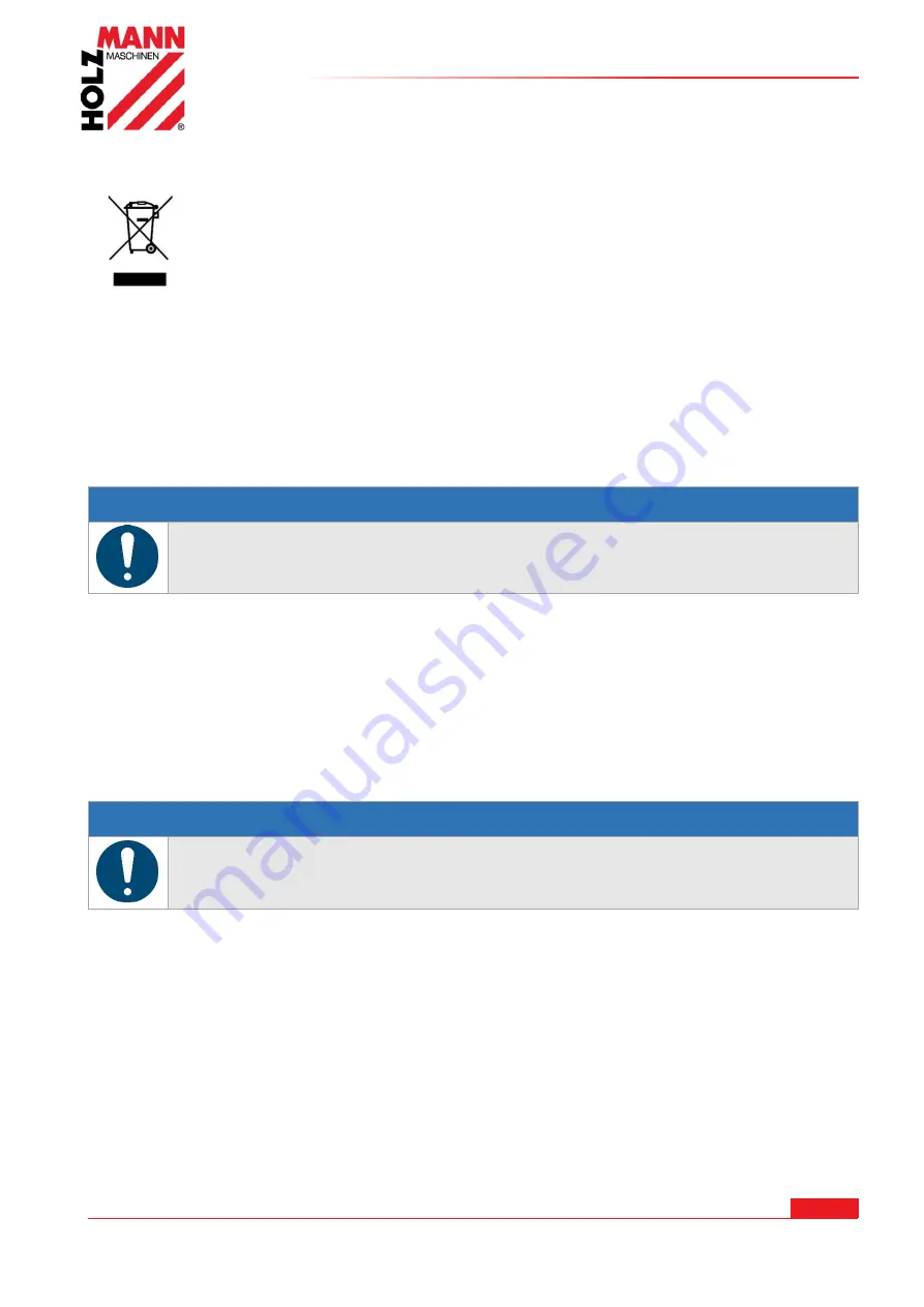 HOLZMANN MASCHINEN WSR40PRO User Manual Download Page 12