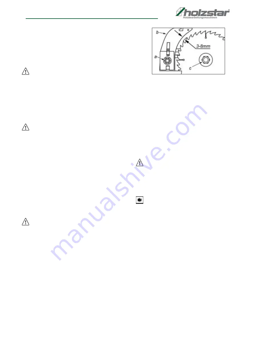 Holzstar 5900255 Instruction Manual Download Page 16