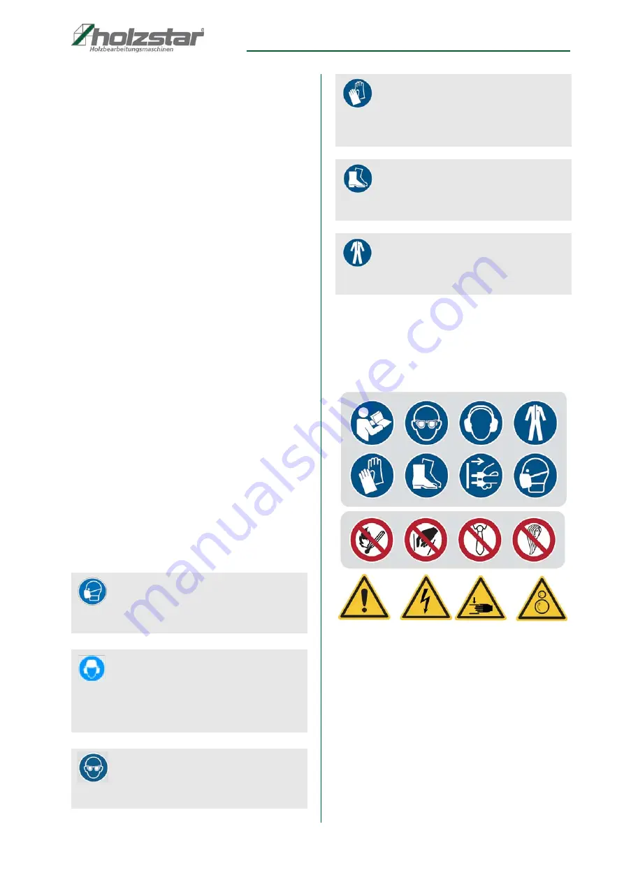 Holzstar ADH 2540 230V Instruction Manual Download Page 5