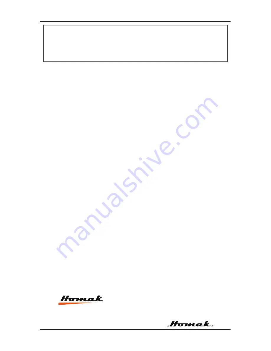 Homak BK07062400 Owner'S And Operator'S Manual Download Page 8