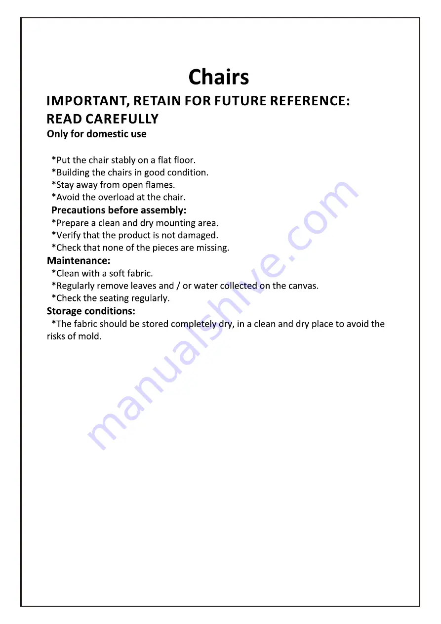 HOMCOM 312-037 Assembly Instruction Manual Download Page 2