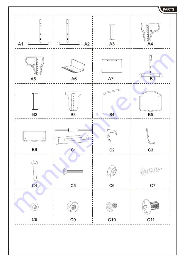 HOMCOM 312-065 Assembly Instruction Manual Download Page 3