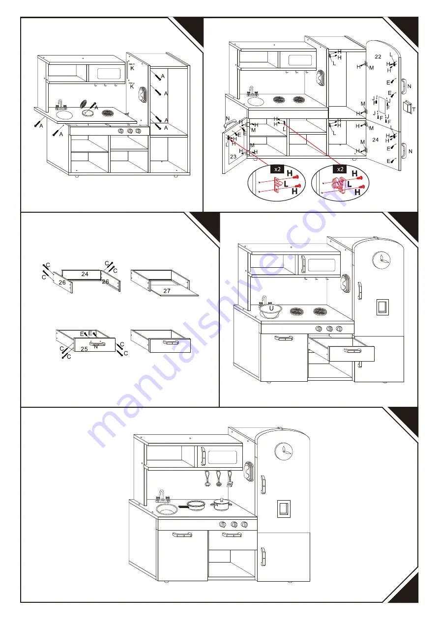 HOMCOM 350-082 Assembly Instruction Manual Download Page 5