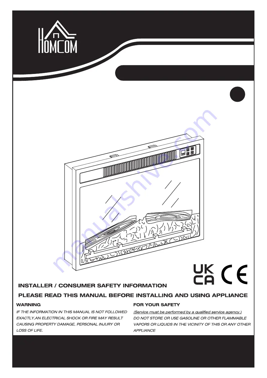 HOMCOM 820-227V70 Скачать руководство пользователя страница 1