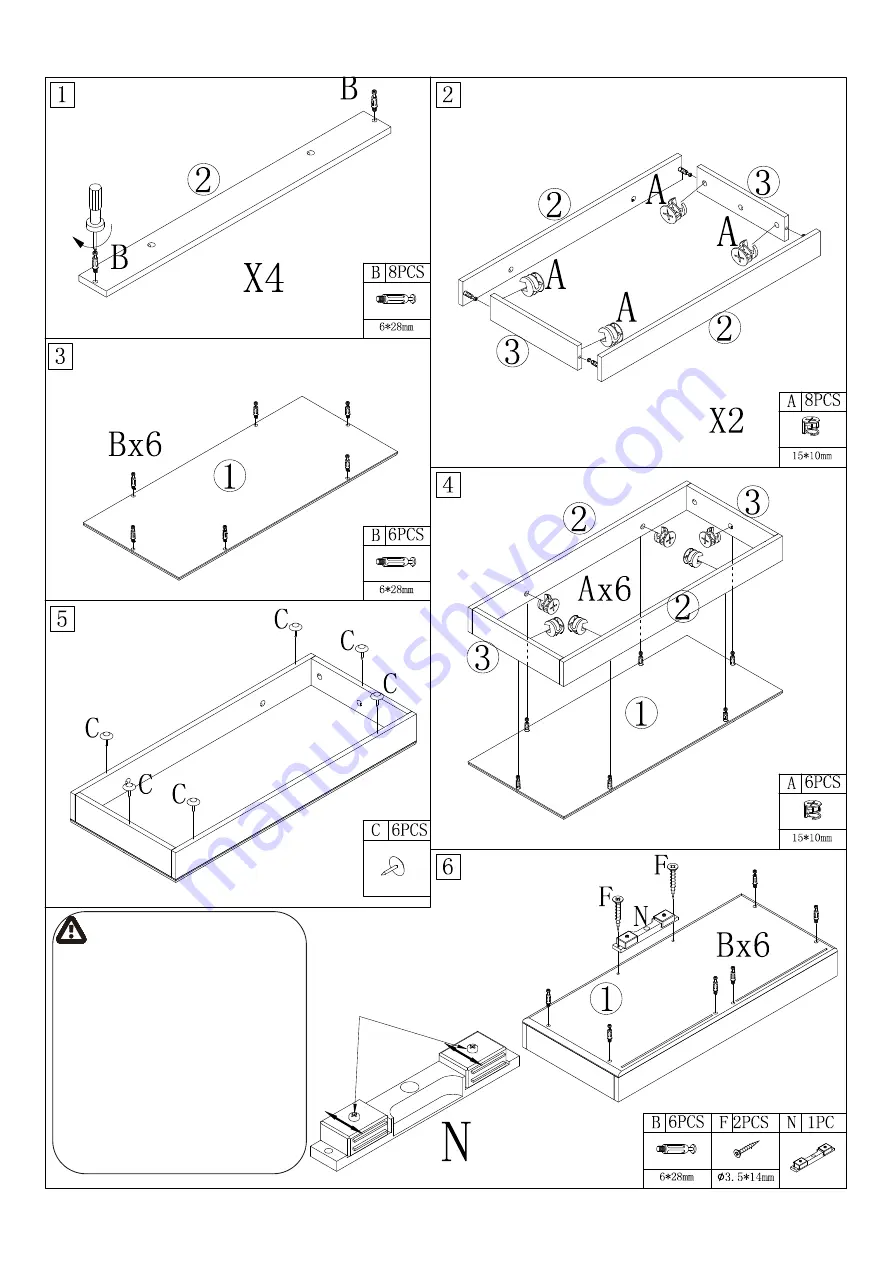 HOMCOM 835-346 Assembly Instruction Manual Download Page 5