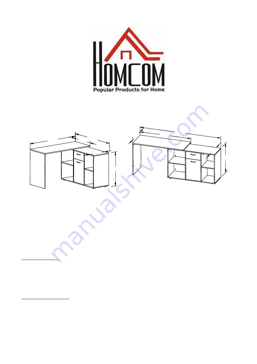 HOMCOM 920-036BK Скачать руководство пользователя страница 1