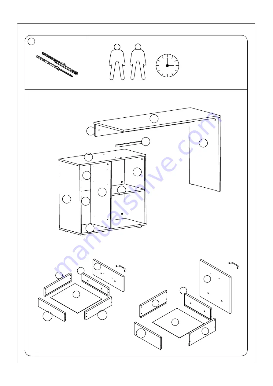 HOMCOM 920-037BK Assembly Instructions Manual Download Page 3