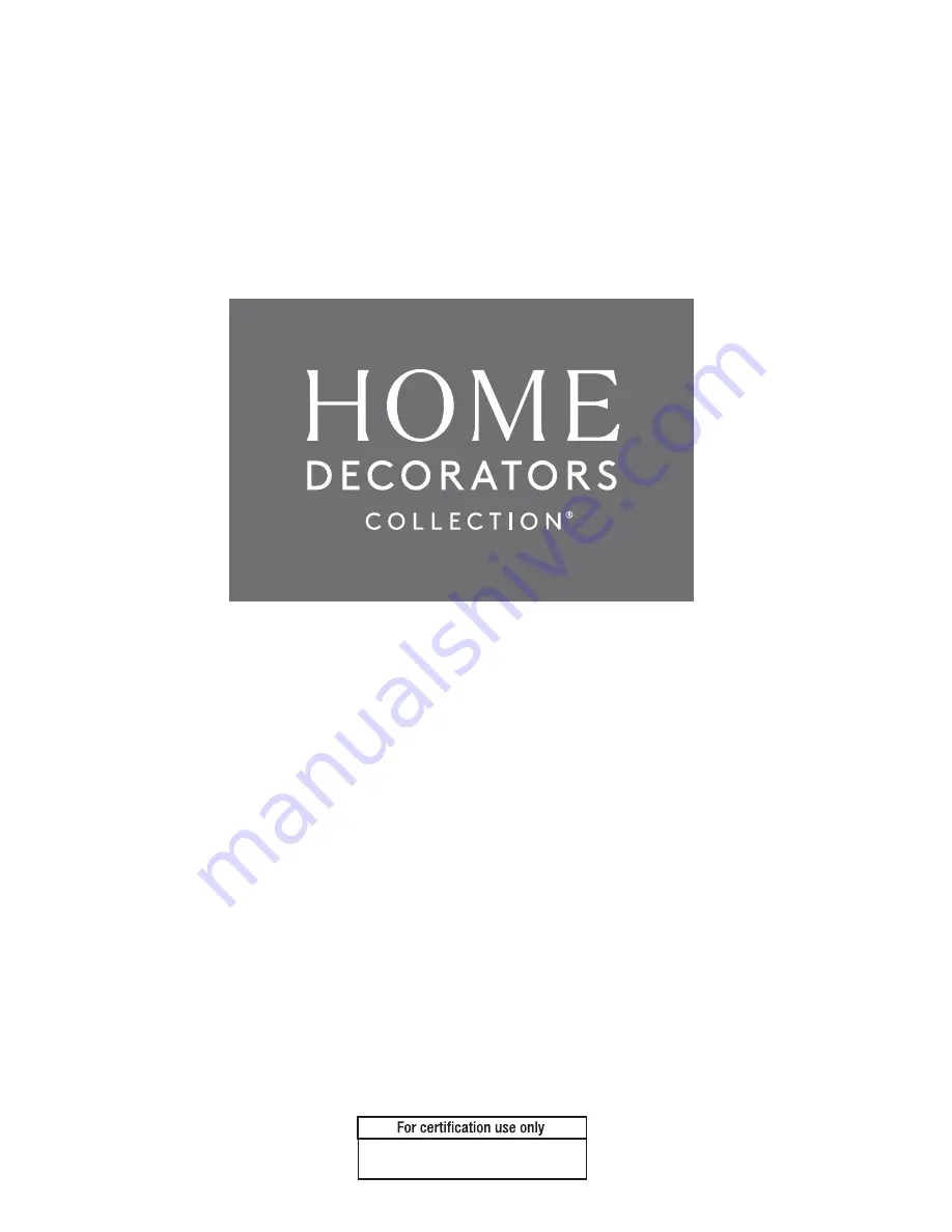 Home Decorators Collection CAMDEN FRA60647AVW-2PK Use And Care Manual Download Page 8