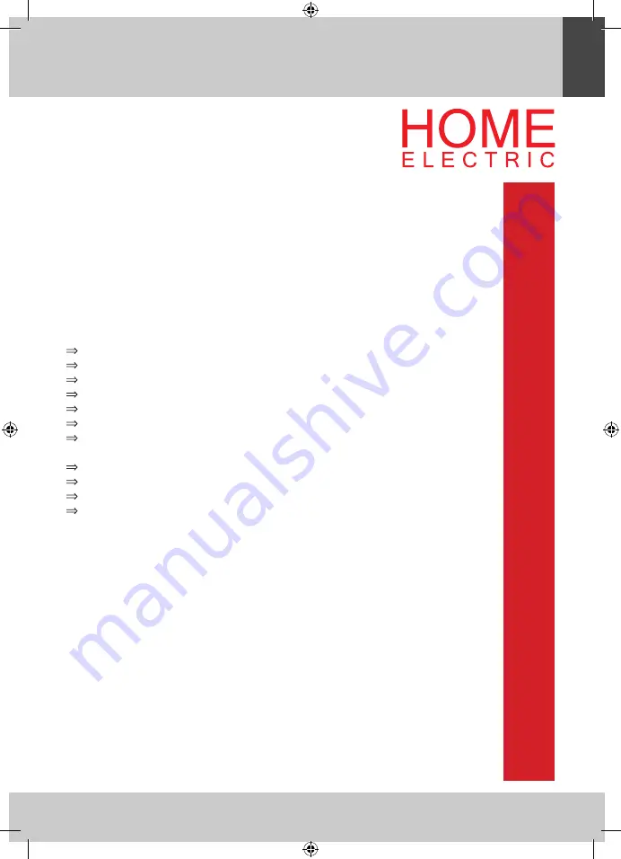 Home electric MWG4002S User Manual Download Page 27