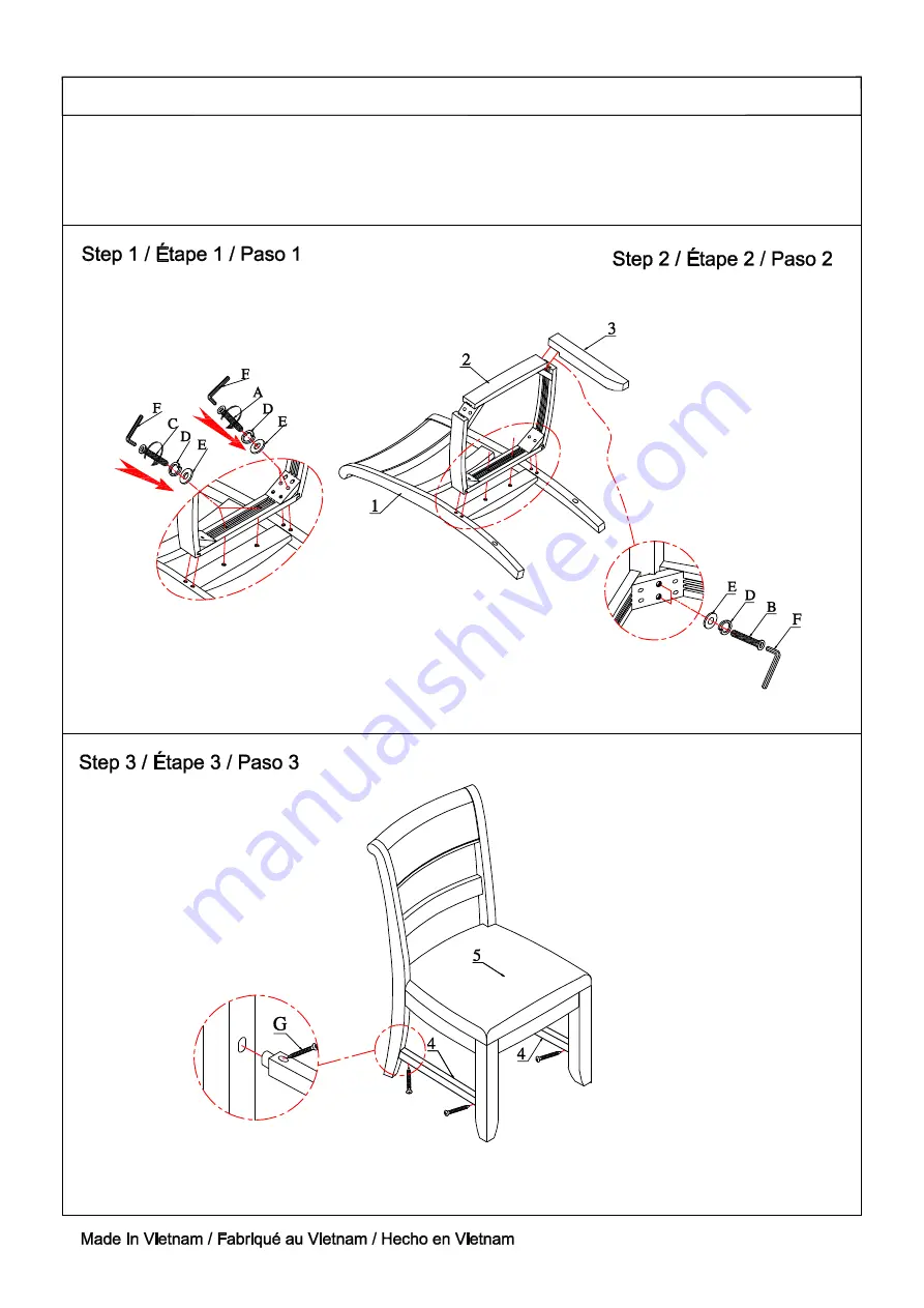 Home Fare S082-154 Assembly Instruction Download Page 2