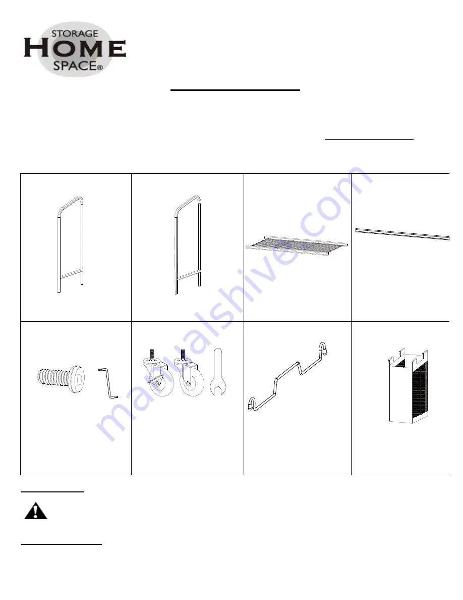 Home Storage Space LS-1 Assembly Instructions Download Page 1