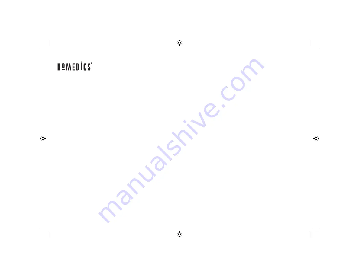 HoMedics BPW-260 Manual Download Page 24