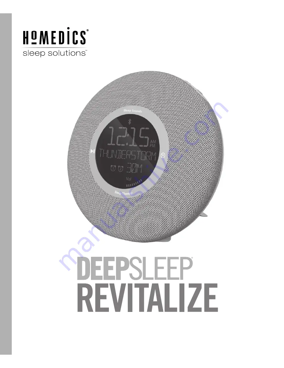 HoMedics Deep Sleep Revitalize HDS-3000 Скачать руководство пользователя страница 15