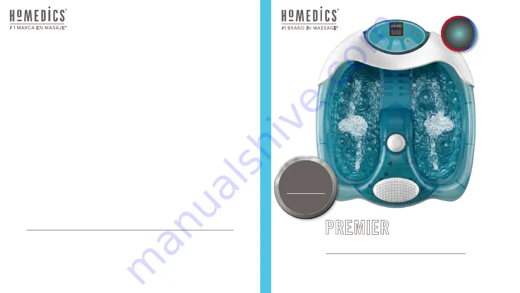 HoMedics FB-675 Instruction Manual And  Warranty Information Download Page 1