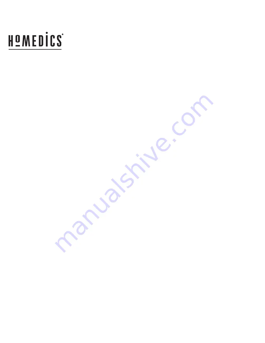 HoMedics NMS-600-CA Instruction Manual And  Warranty Information Download Page 8