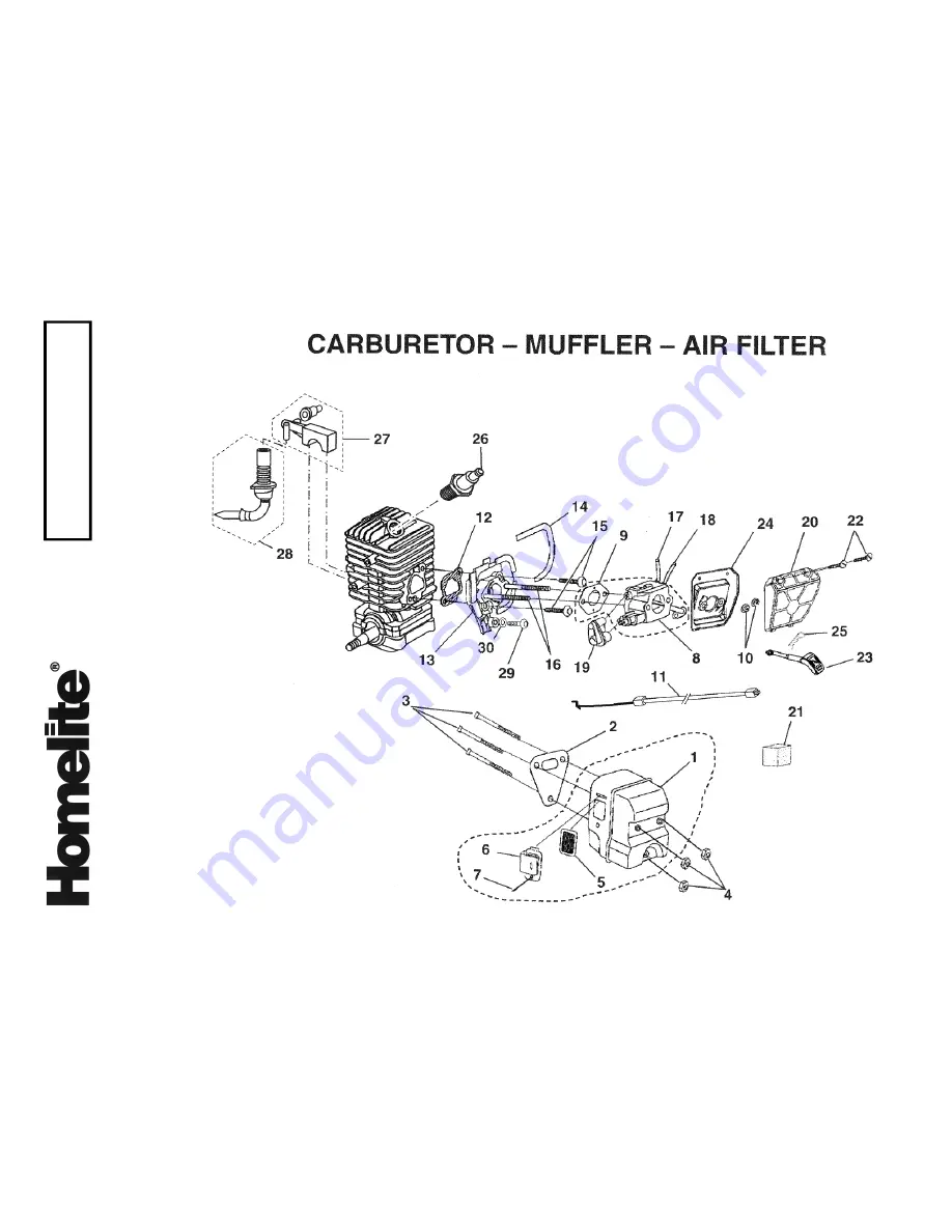 Homelite CSP 3314 - PARTS Скачать руководство пользователя страница 3