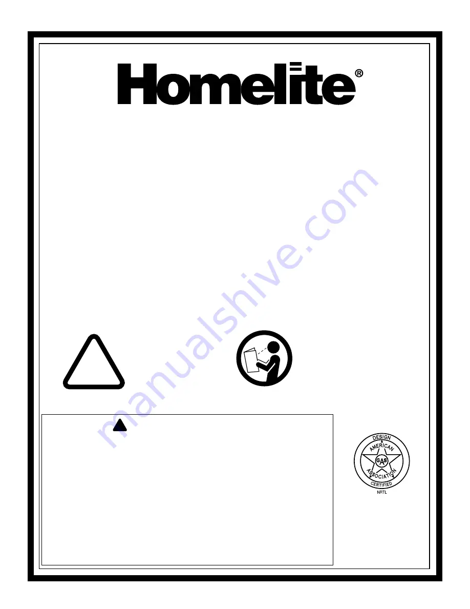 Homelite HP35 Скачать руководство пользователя страница 1