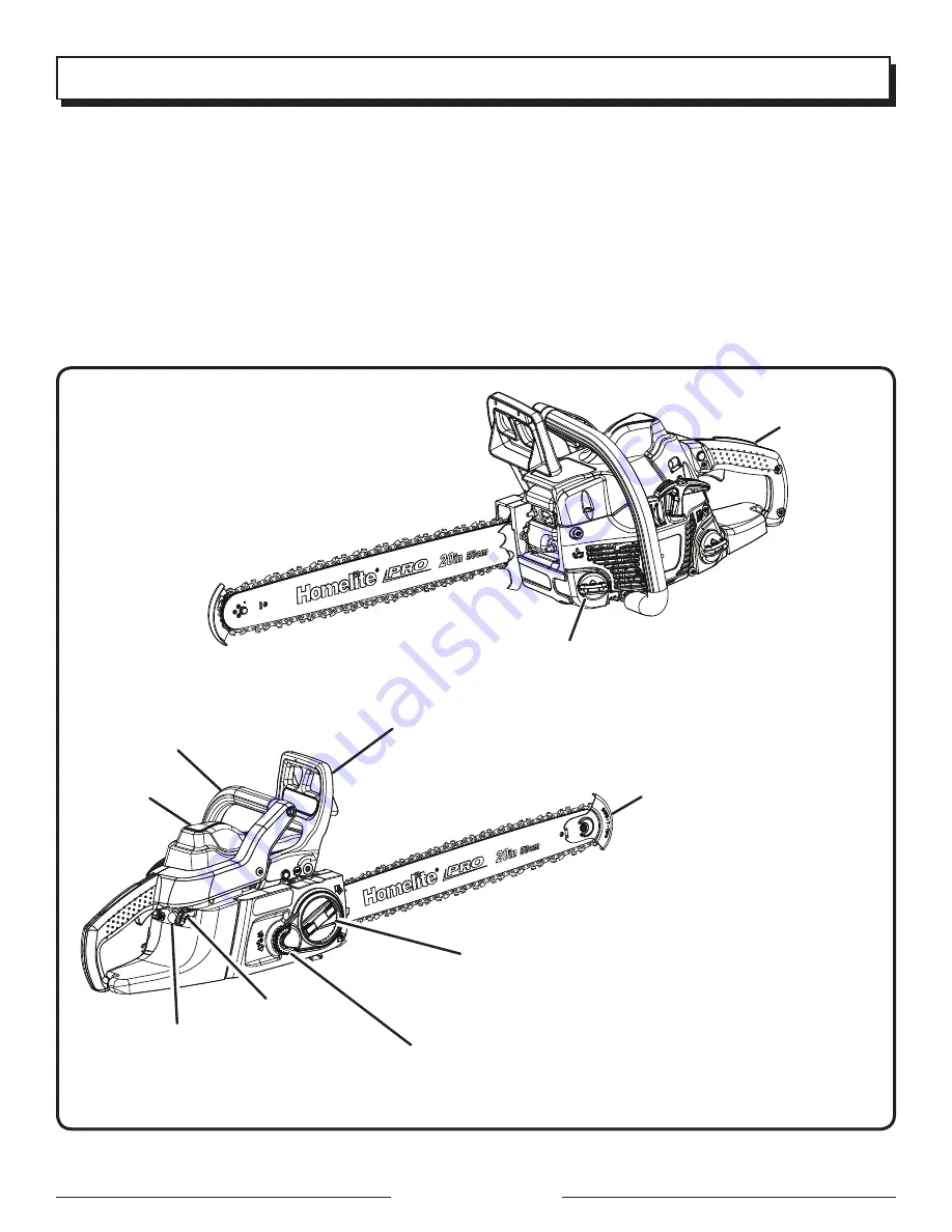 Homelite Motosierra de 50 cm (20 pulg.) Operator'S Manual Download Page 9