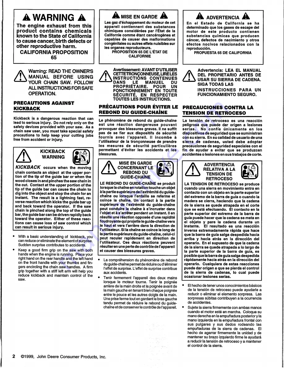 Homelite UH10817 Скачать руководство пользователя страница 2