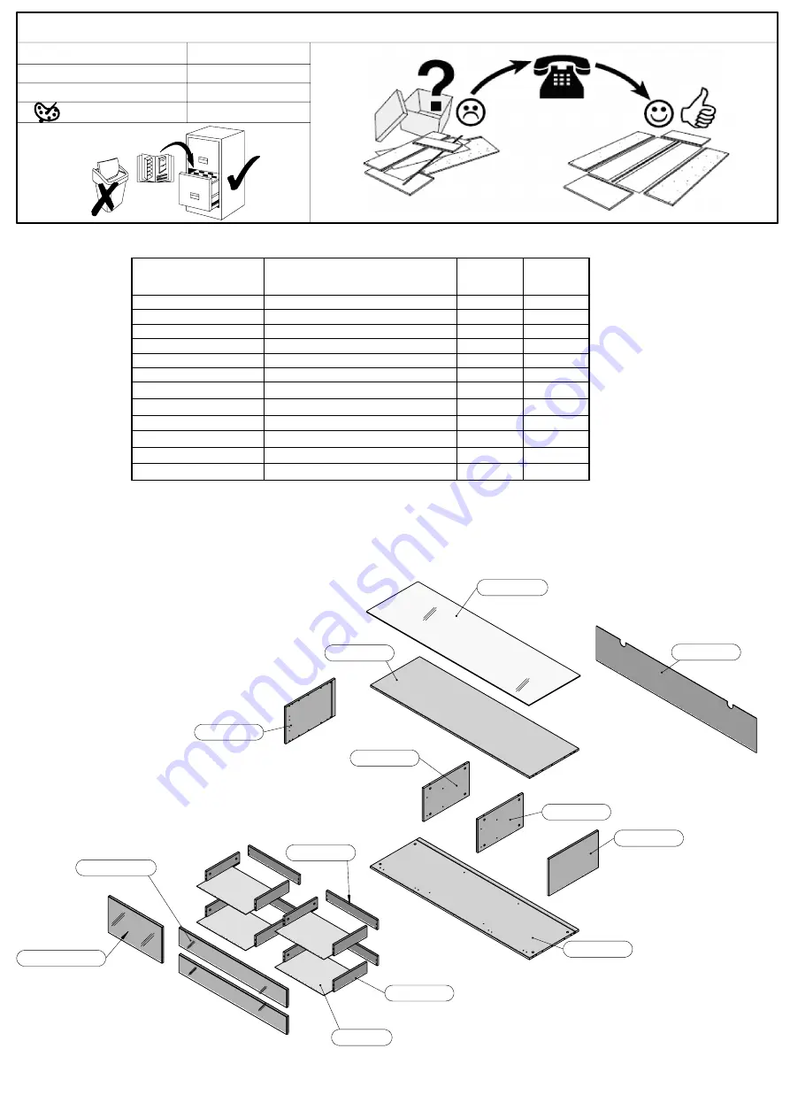 HOM'IN ENJT121 Assembling Instruction Download Page 4