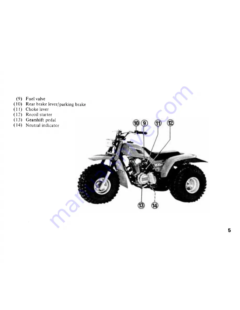 Honda 1985 ATC200S Скачать руководство пользователя страница 9