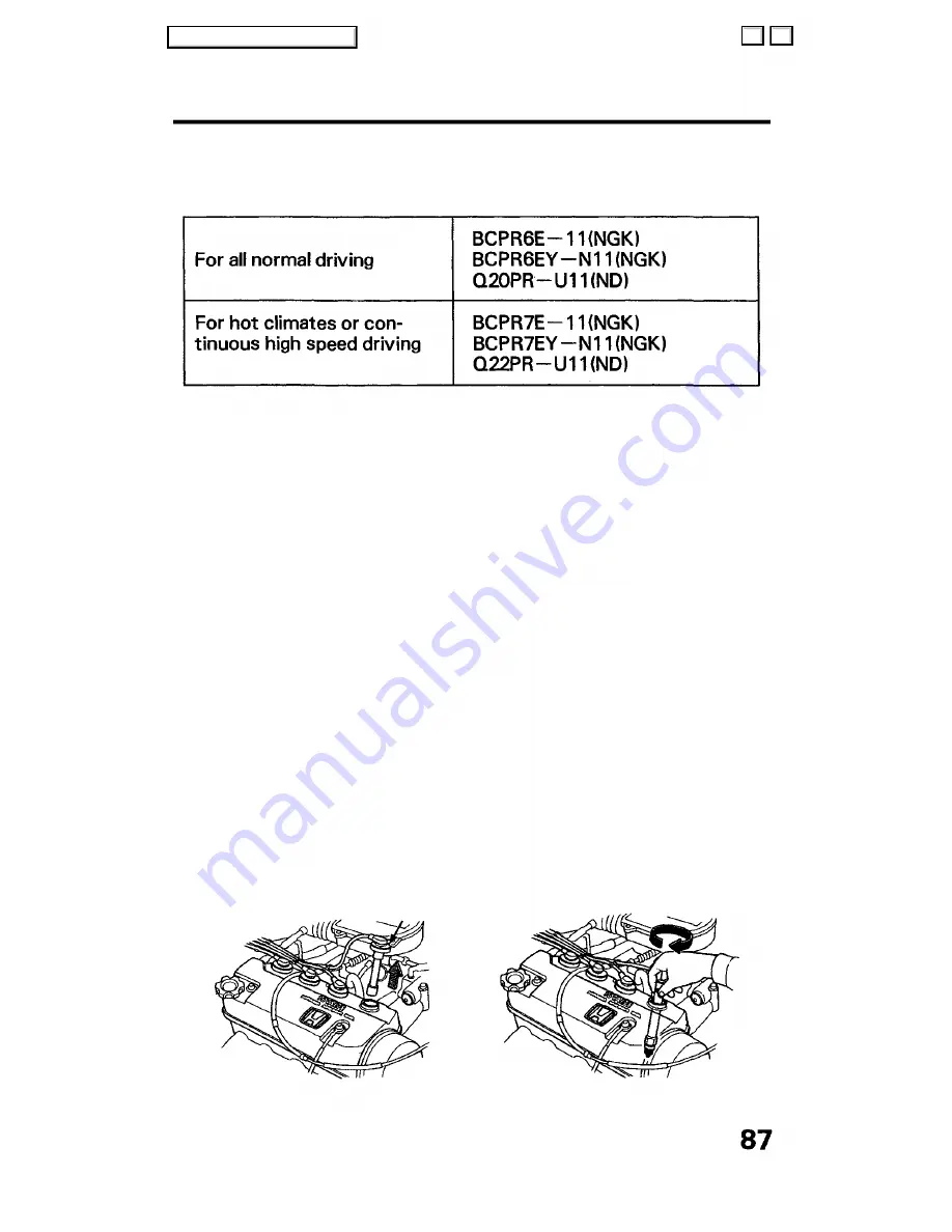 Honda 1990 Civic Hatchback Скачать руководство пользователя страница 87
