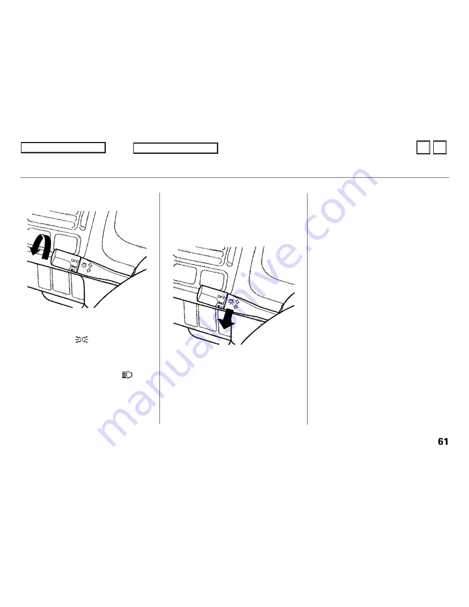 Honda 1999 Civic Sedan Reference Owner'S Manual Download Page 62