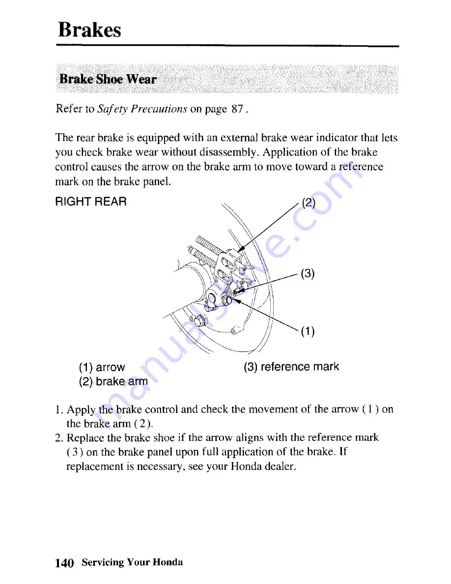 Honda 2004 TRX450FM Fourtrax Foreman Owner'S Manual Download Page 149