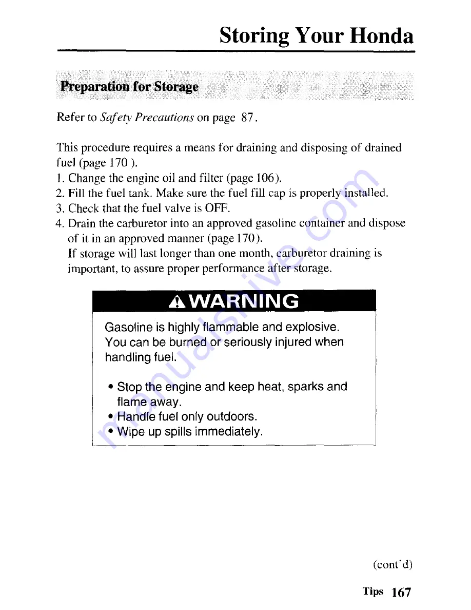 Honda 2004 TRX450FM Fourtrax Foreman Owner'S Manual Download Page 176