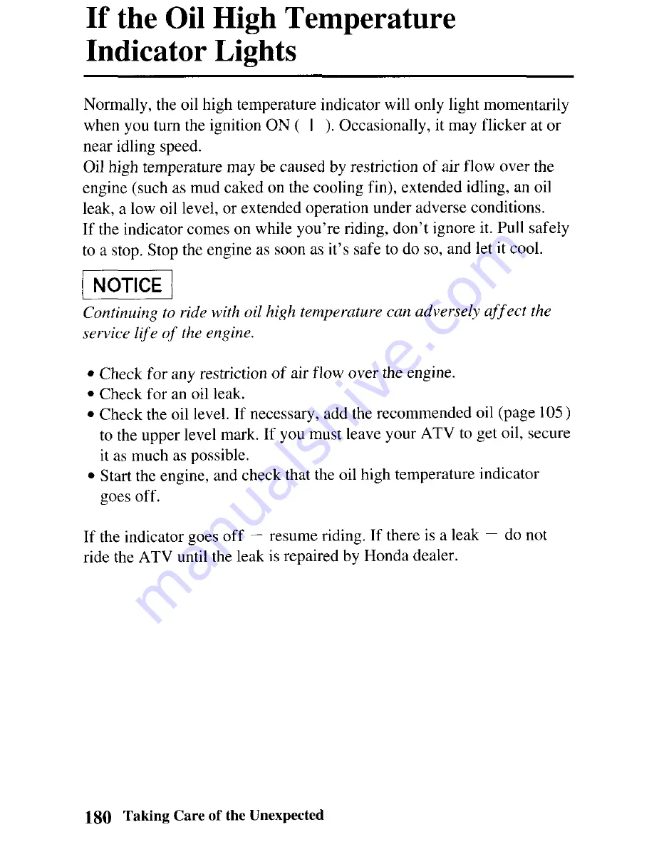 Honda 2004 TRX450FM Fourtrax Foreman Owner'S Manual Download Page 189