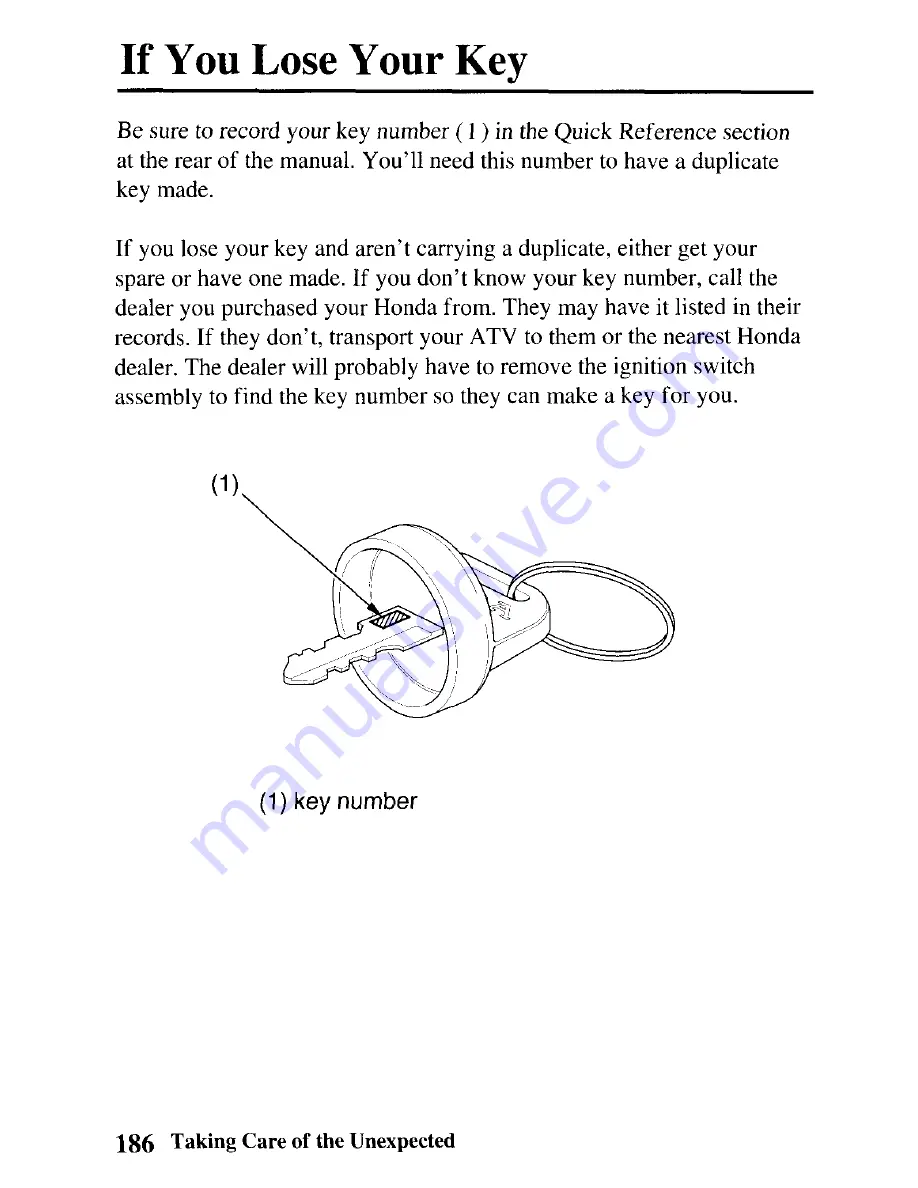 Honda 2004 TRX450FM Fourtrax Foreman Owner'S Manual Download Page 195