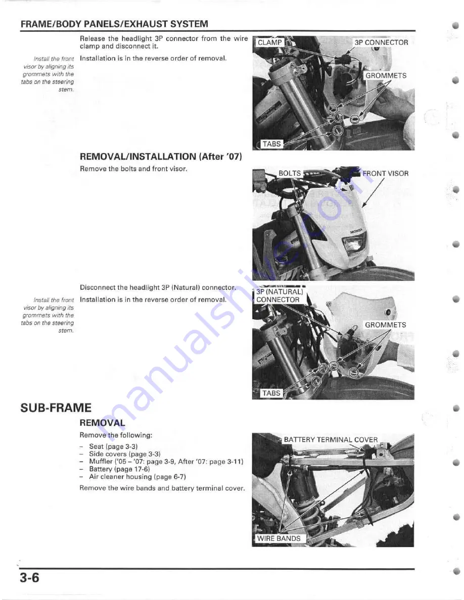 Honda 2005 CRF450R Service Manual Download Page 58